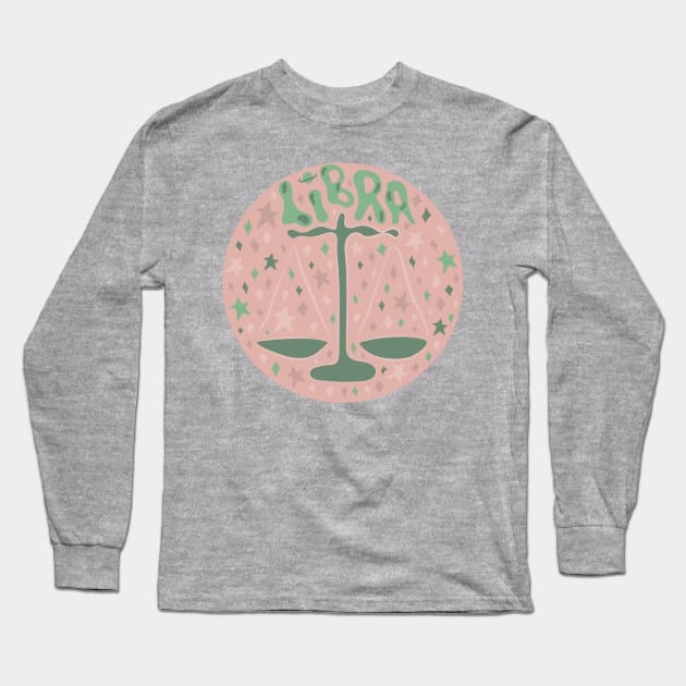 Libra Long Sleeve T-Shirt by Doodle by Meg